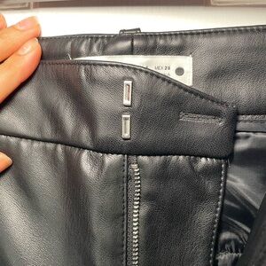 ZARA FAUX LEATHER PANTS